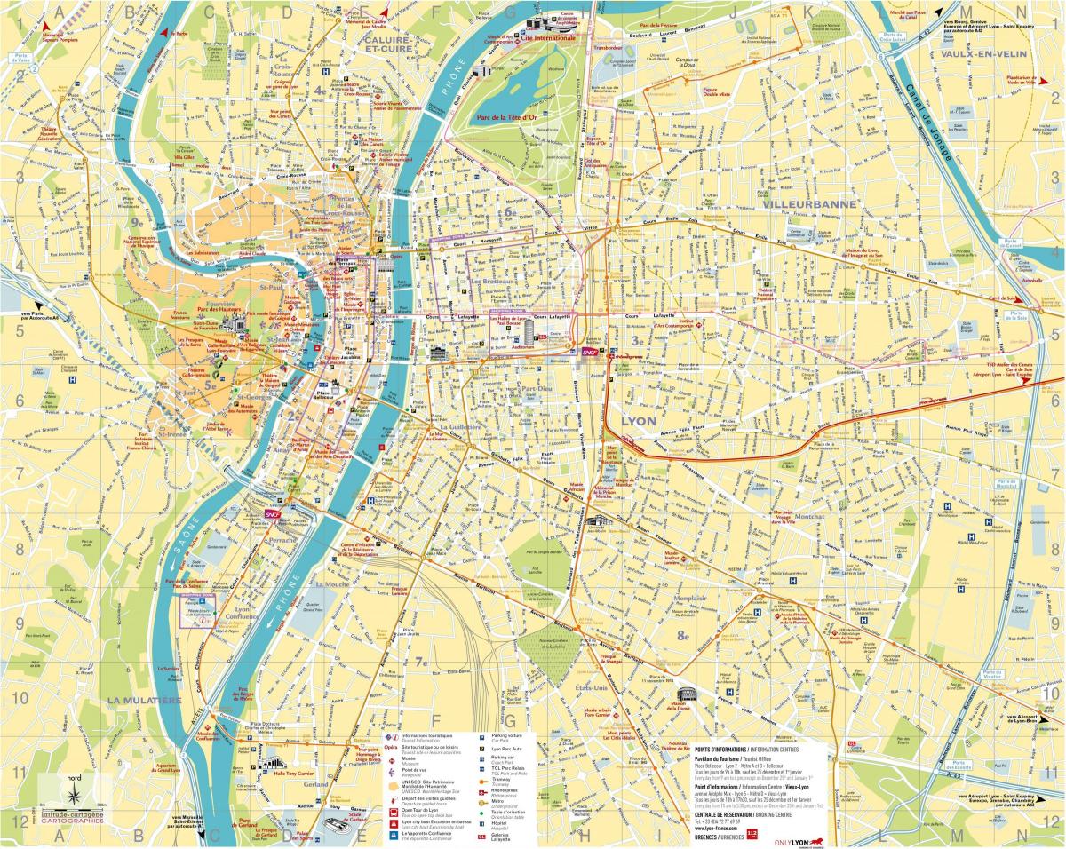 hărți de Lyon