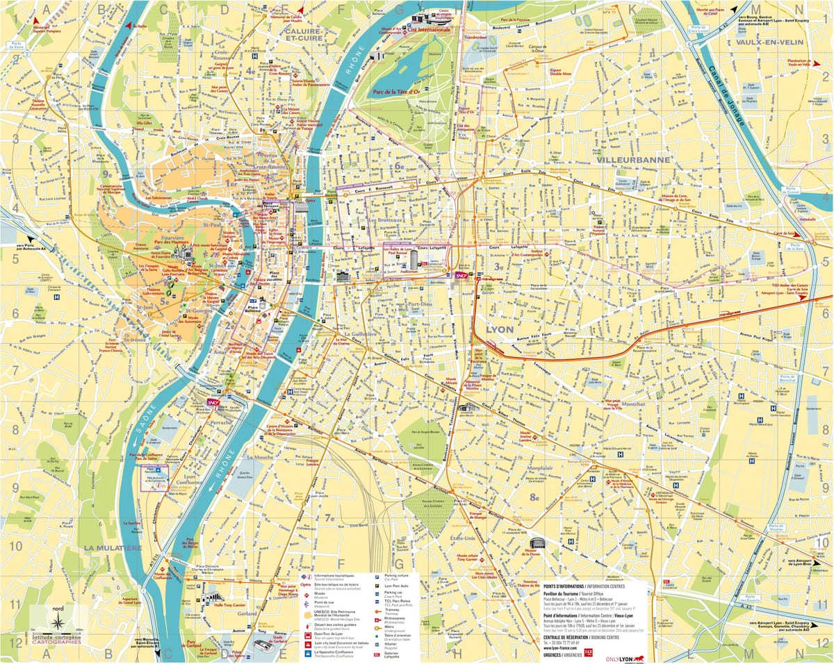 Lyon hartă pdf