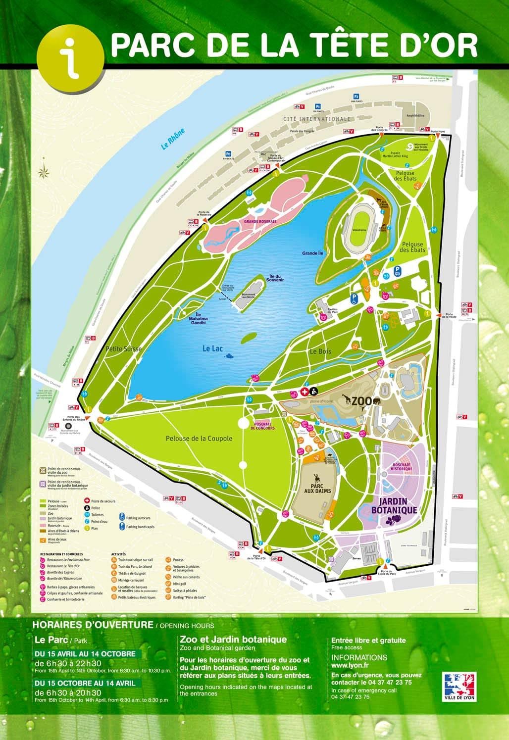 harta Lyon park