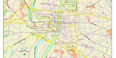Lyon atracții turistice hartă
