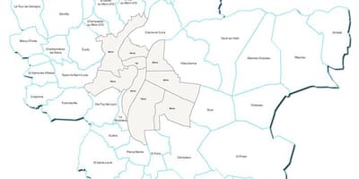 Harta franței regiunea Lyon