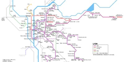 Harta rhone express Lyon